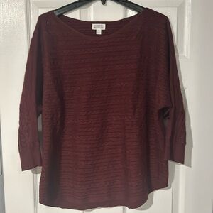 Market and Spruce burgundy sweater size XL